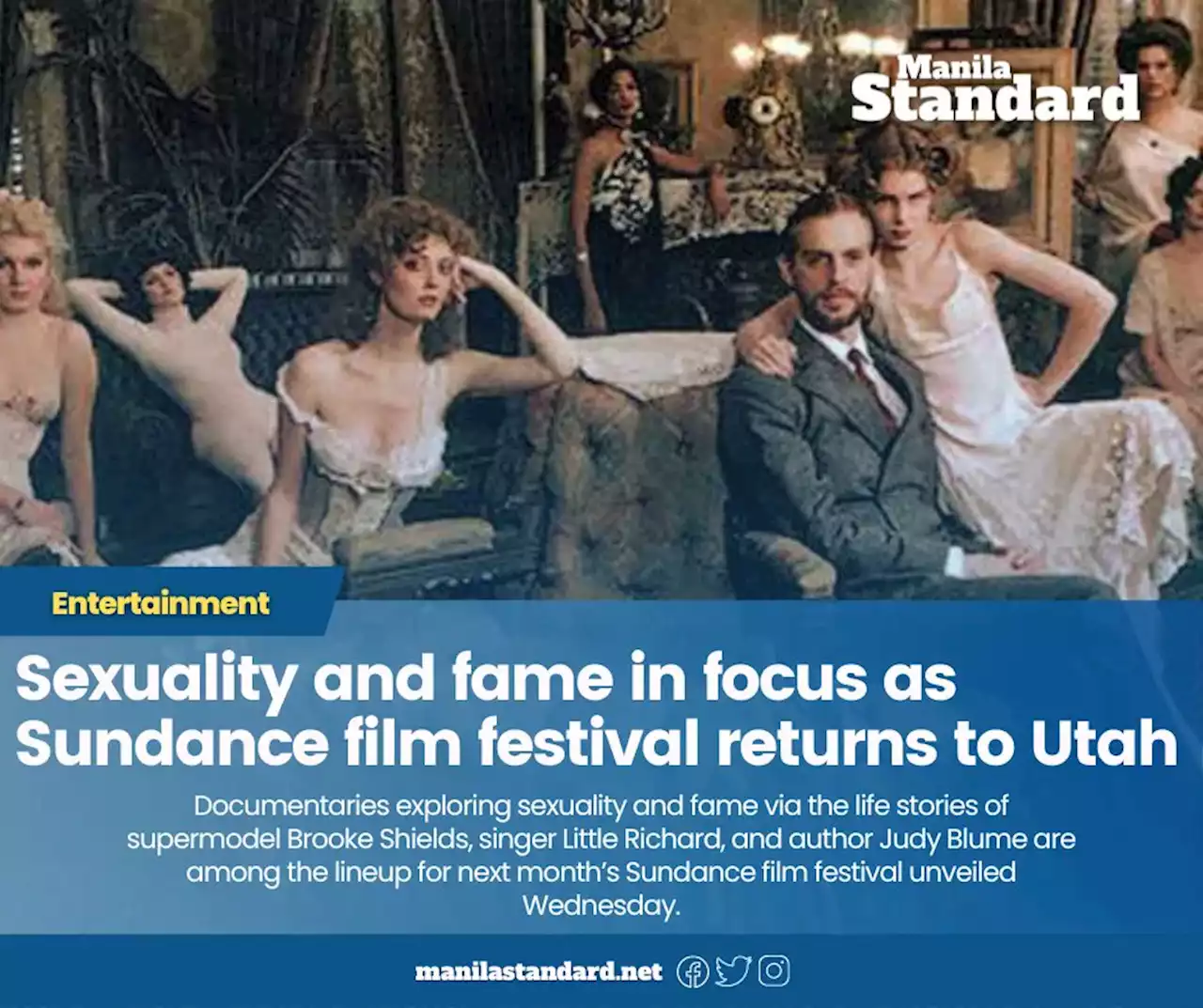 Sexuality and fame in focus as Sundance film festival returns to Utah