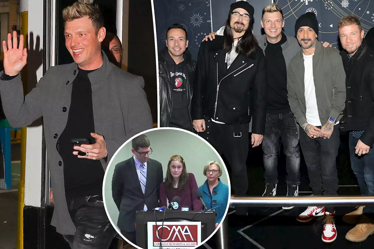 Nick Carter appears happy in first sighting since rape allegations