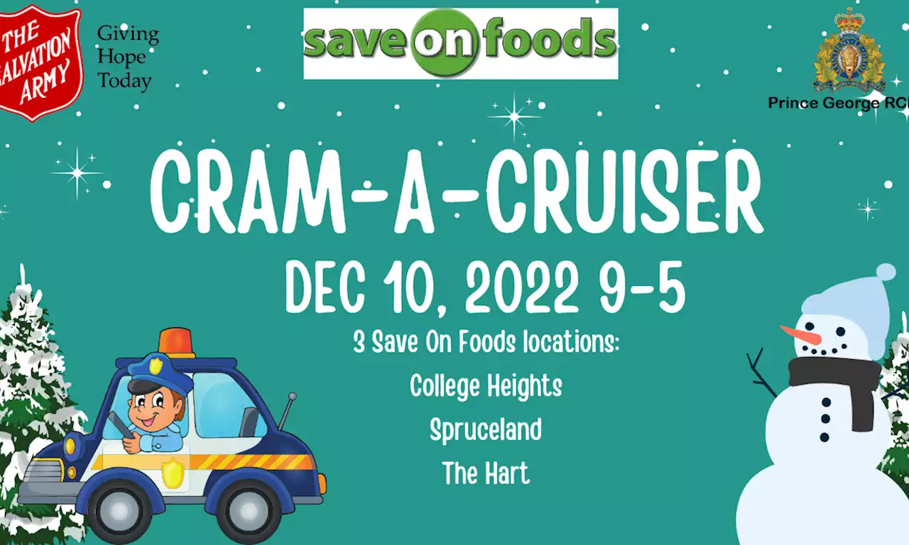 Prince George RCMP hosting city-wide Cram-A-Cruiser event