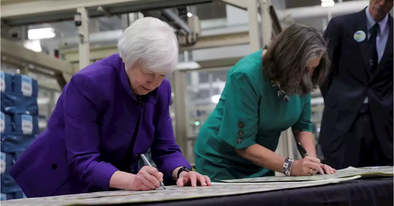 Yellen honors pioneers as U.S. prints first banknotes with women's signatures