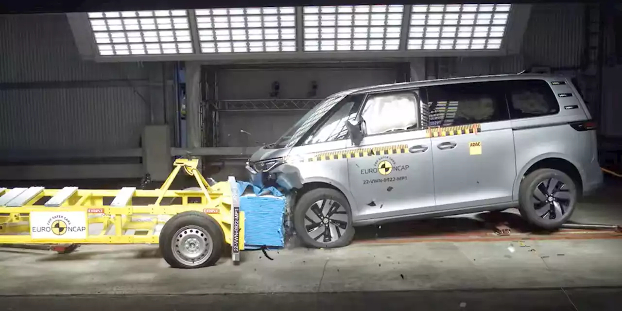 Watch the VW ID. Buzz Ace Its Crash Test