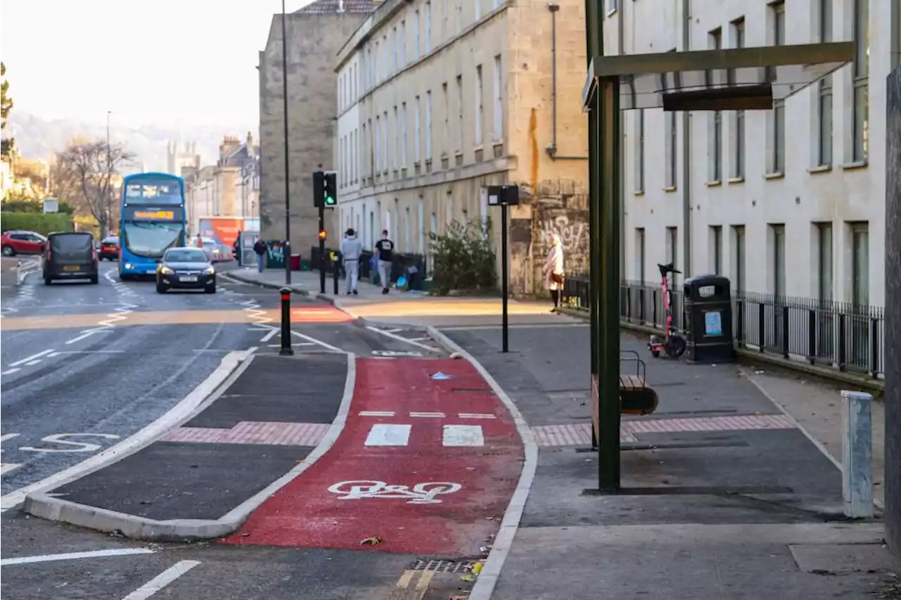 Pedestrian safety fears raised over floating bus stops on new cycle lane in Bath