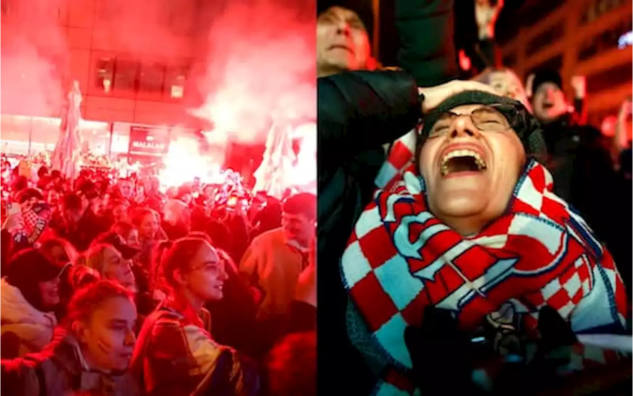 Croazia in semifinale: a Zagabria esplode la festa. FOTO