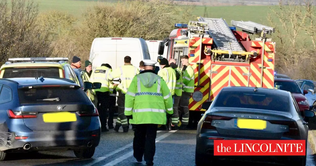 Air ambulance attends multi-vehicle crash on A15