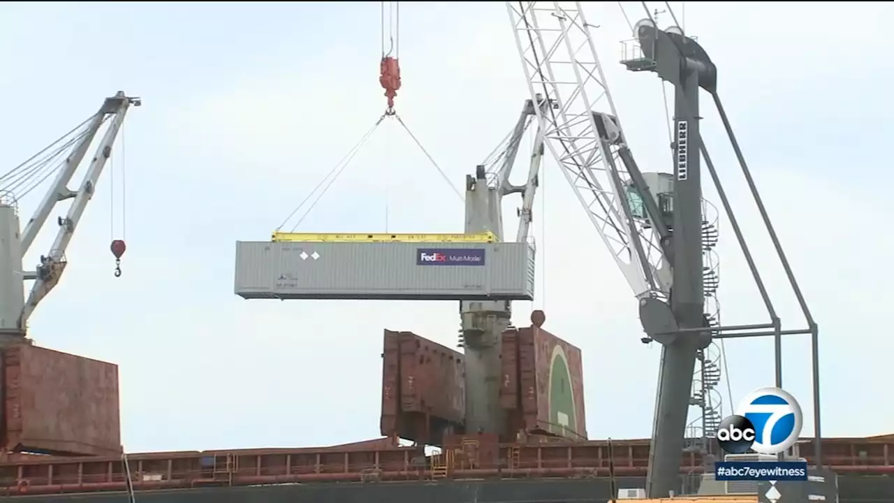 Cargo ships begin to drop off much-needed goods at Naval Base Ventura County