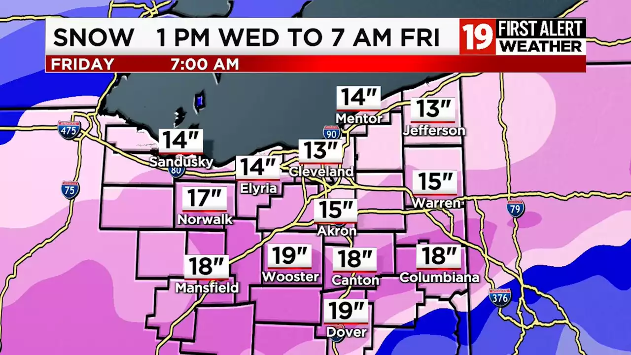 How much snow will fall in Northeast Ohio? (19 First Alert Weather Days)