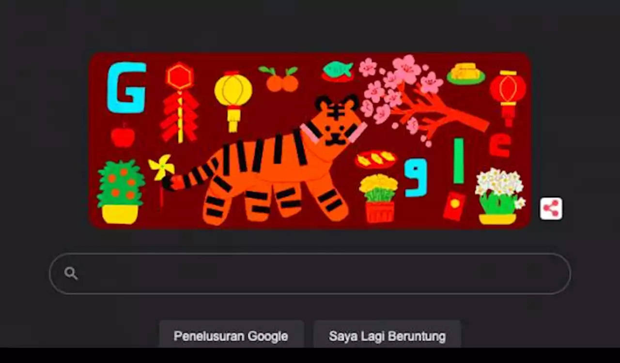 Google Doodle Hari Ini, Tradisi Imlek dan Tahun Macan Air