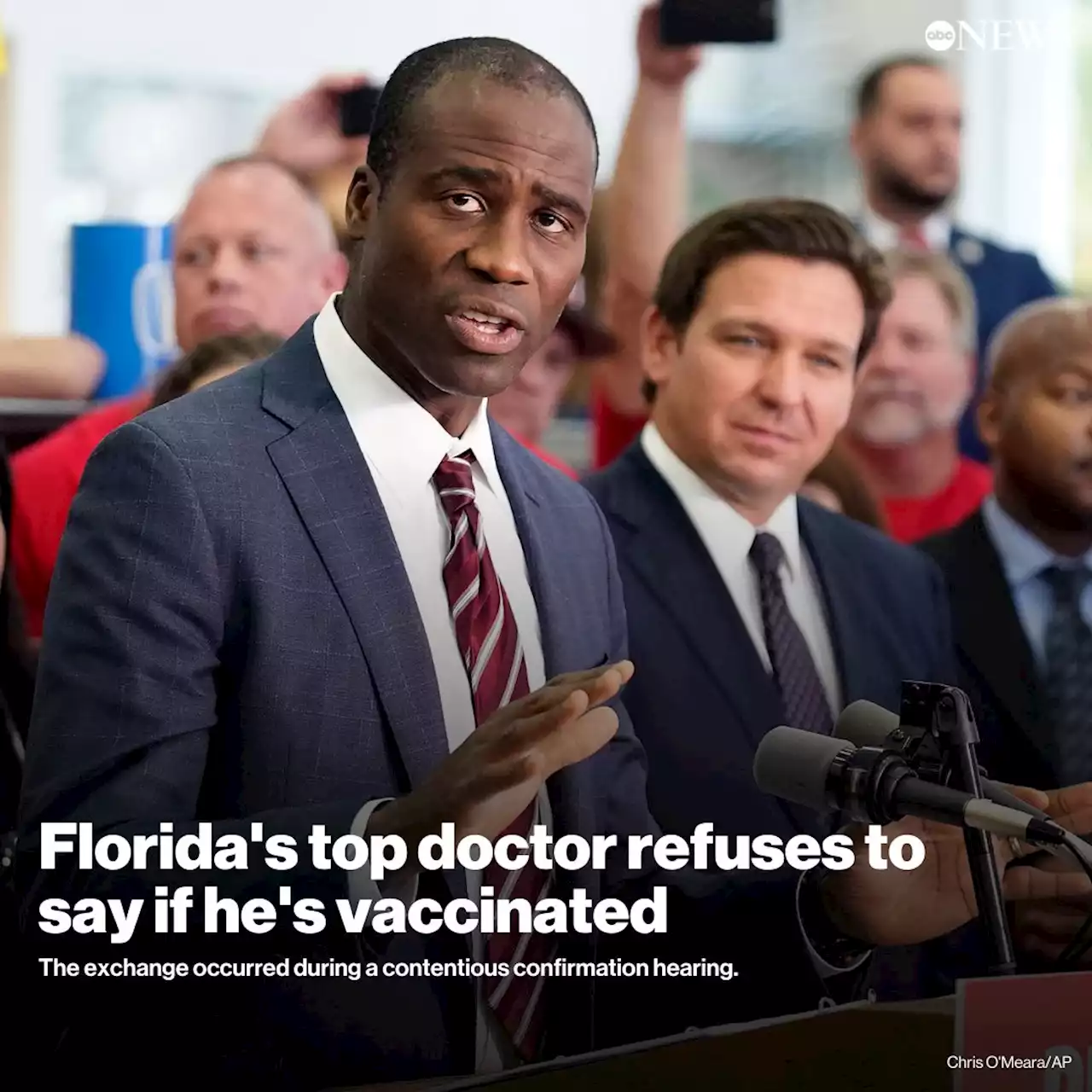 Florida's top doctor refuses to say if he's vaccinated