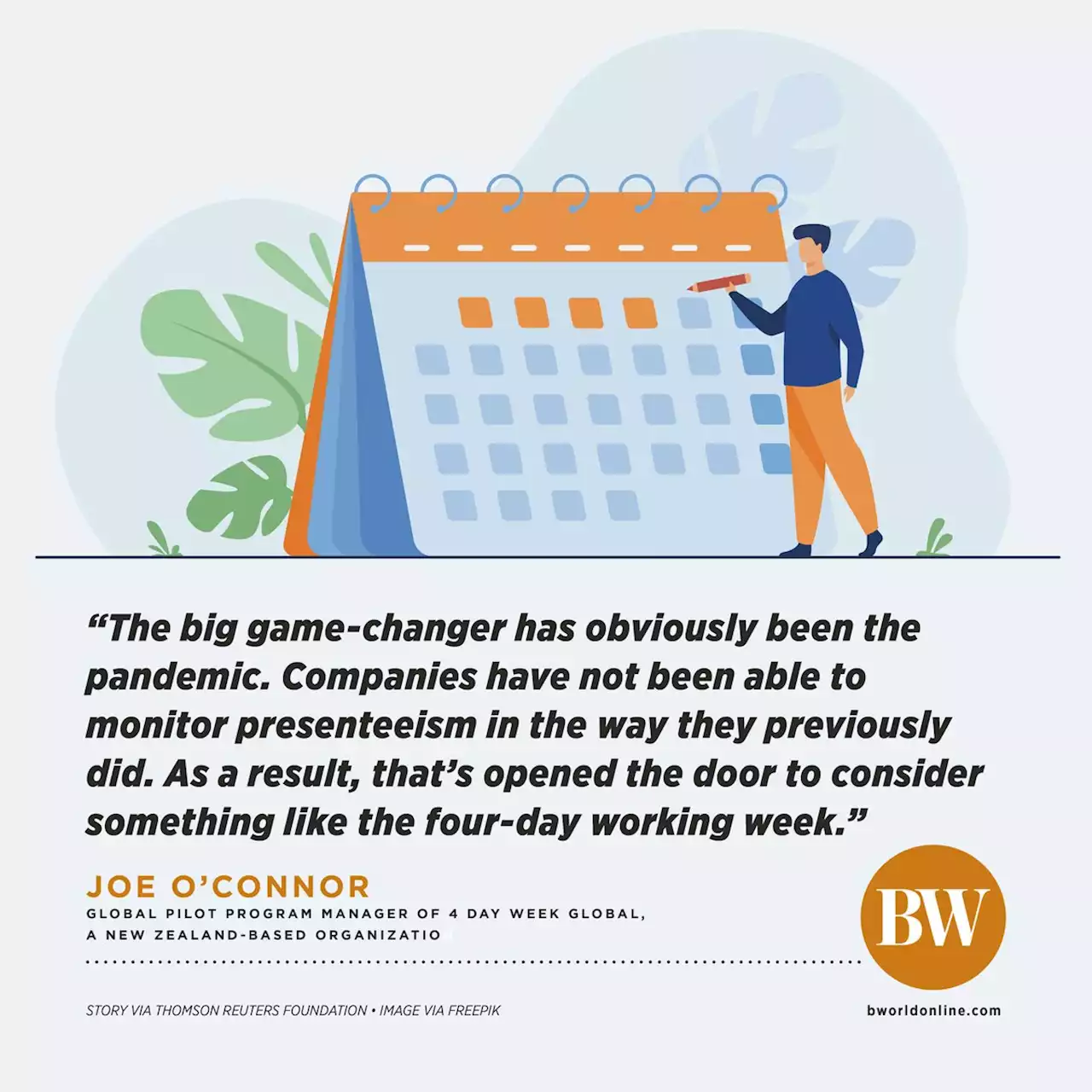 Pandemic propels workers closer to four-day week - BusinessWorld Online