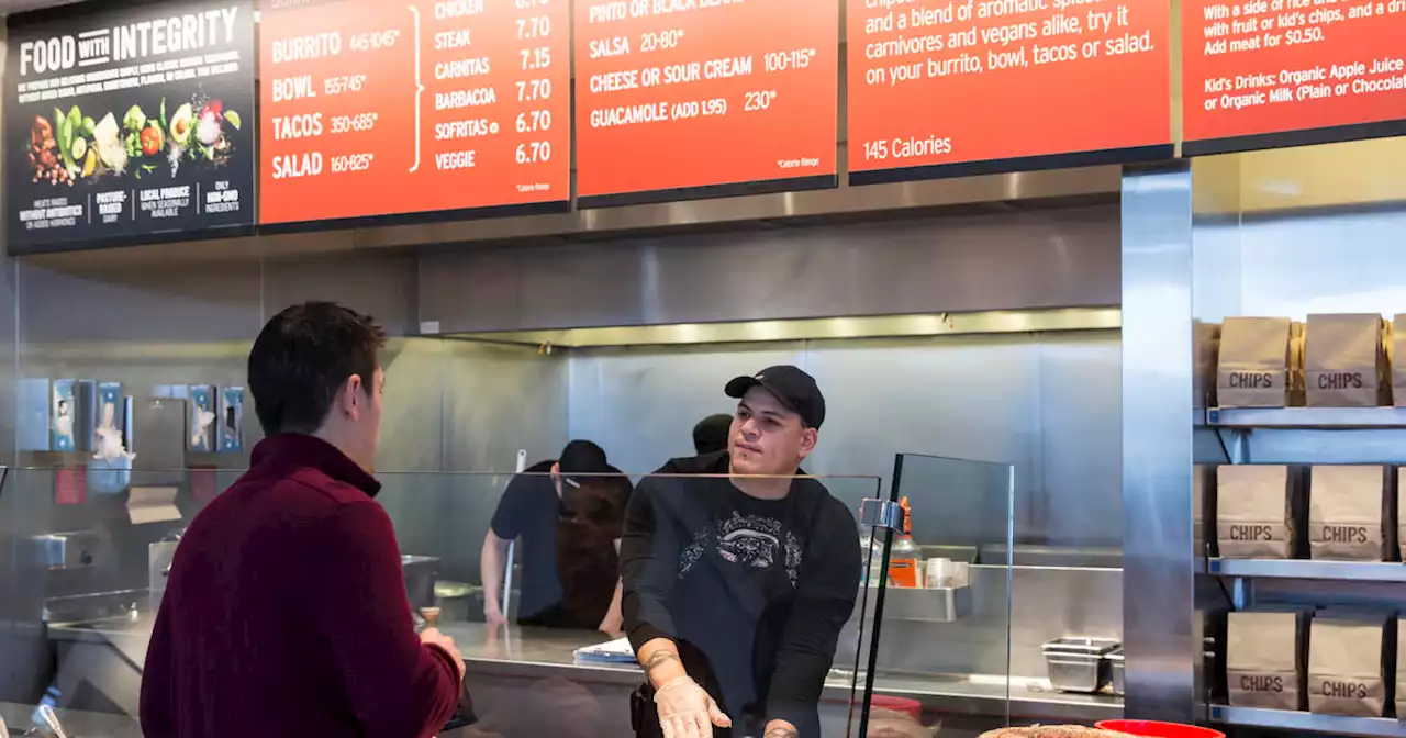 Chipotle plans to hike menu prices again, citing inflation