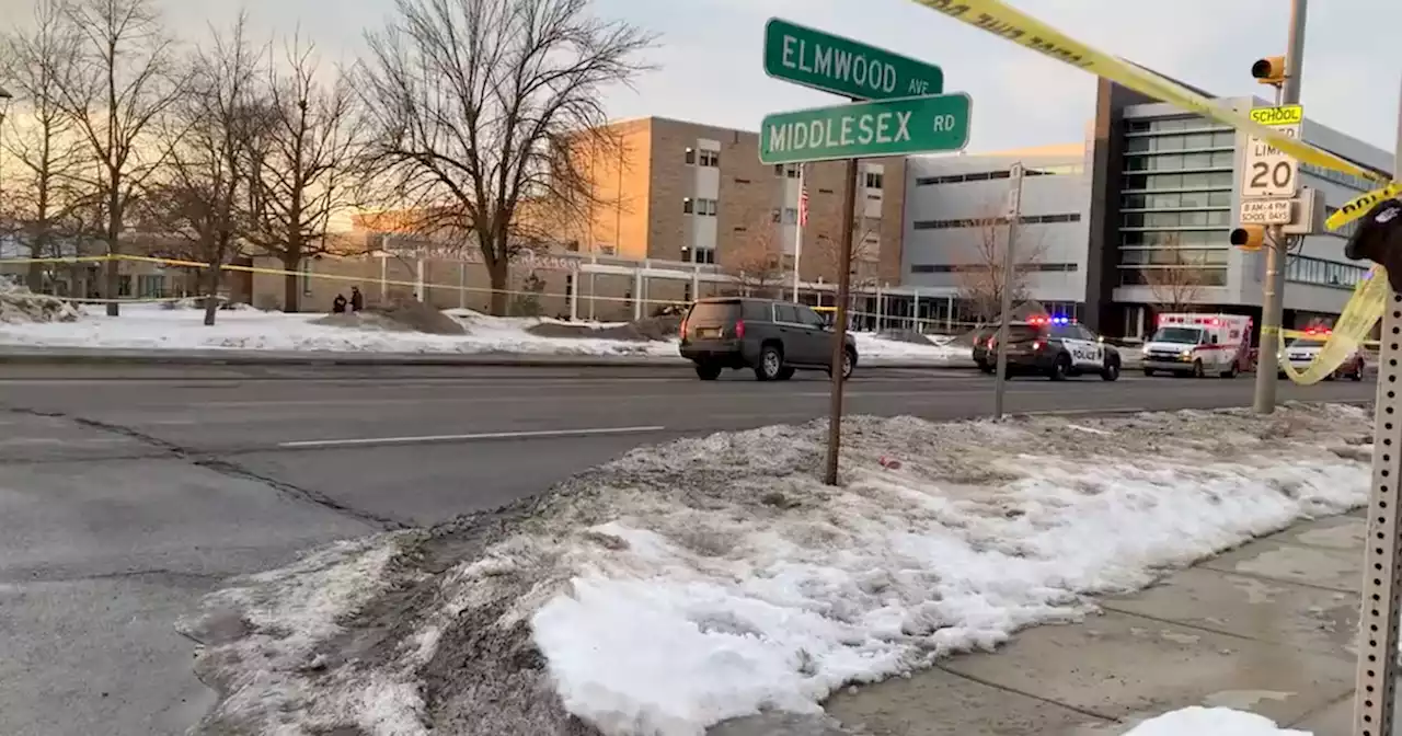 Police looking for suspect after 2 people shot outside Buffalo high school