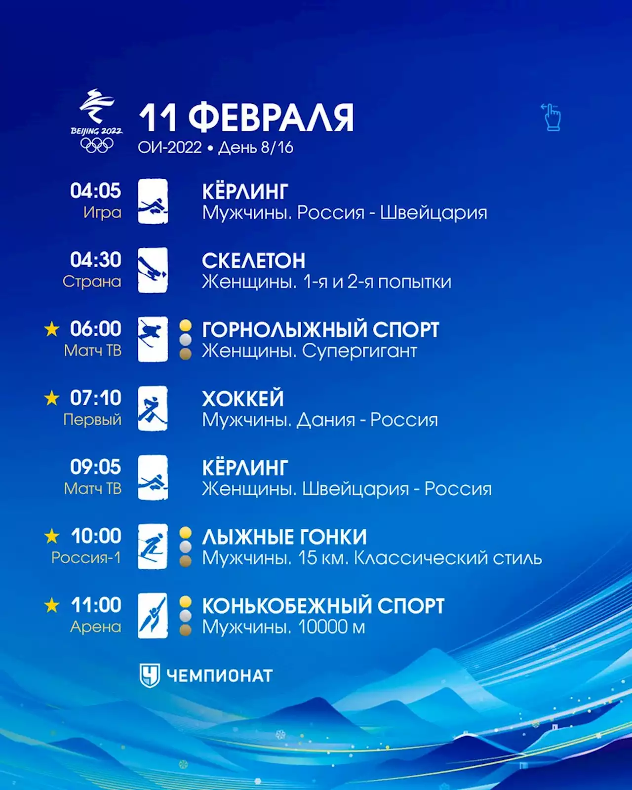 Олимпиада-2022. 11 февраля. Большунов снова бьётся с Клебо за золото. Россиянин — фаворит!