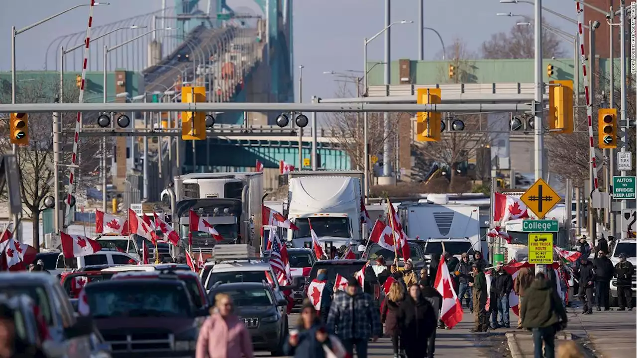 US auto factories disrupted by Canadian trucker rally