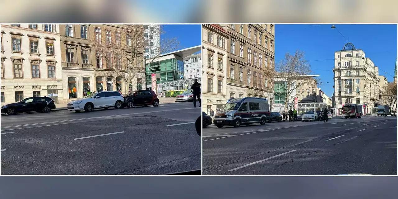 Crash in Wien-Leopoldstadt sorgt für Chaos