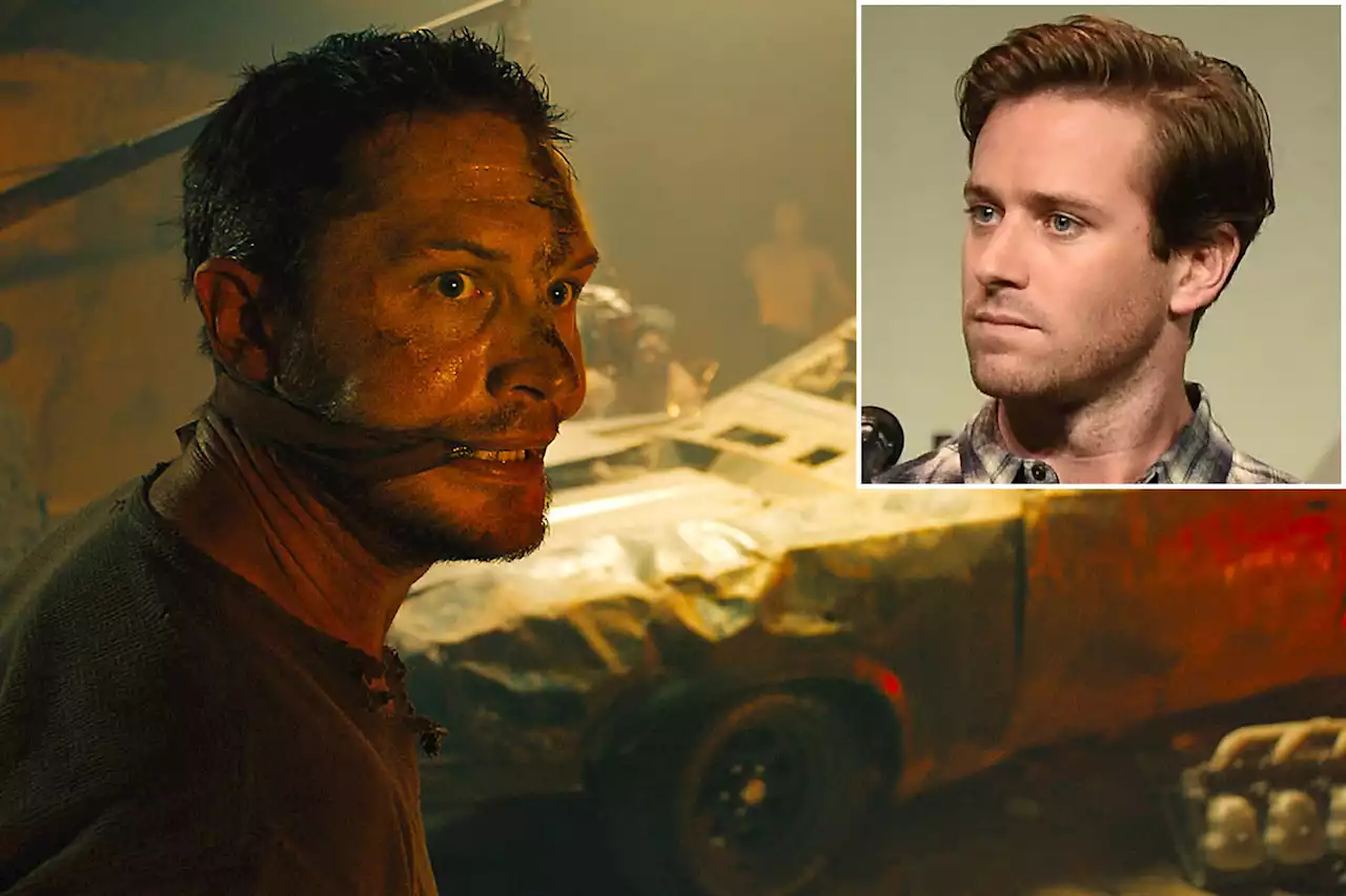 Tom Hardy ‘gnashed his teeth and spat’ on Armie Hammer during ‘Mad Max’ audition: book