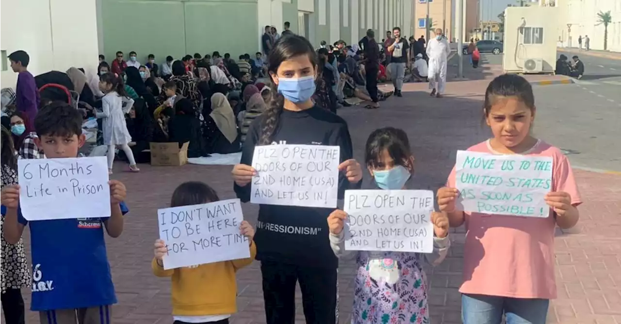 Afghan refugees in UAE protest at halt to U.S. relocation process