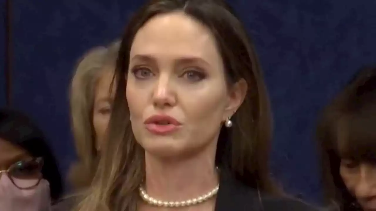 Angelina Jolie Gets Choked Up Making Emotional Plea About Domestic Violence In D.C.