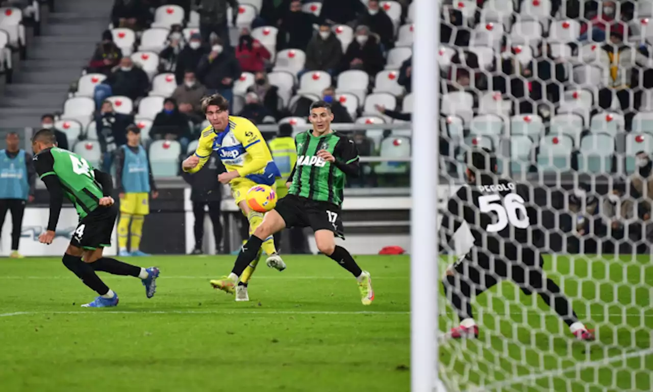 Juve di corto muso contro il Sassuolo: Dusan il Magnifico torna a Firenze