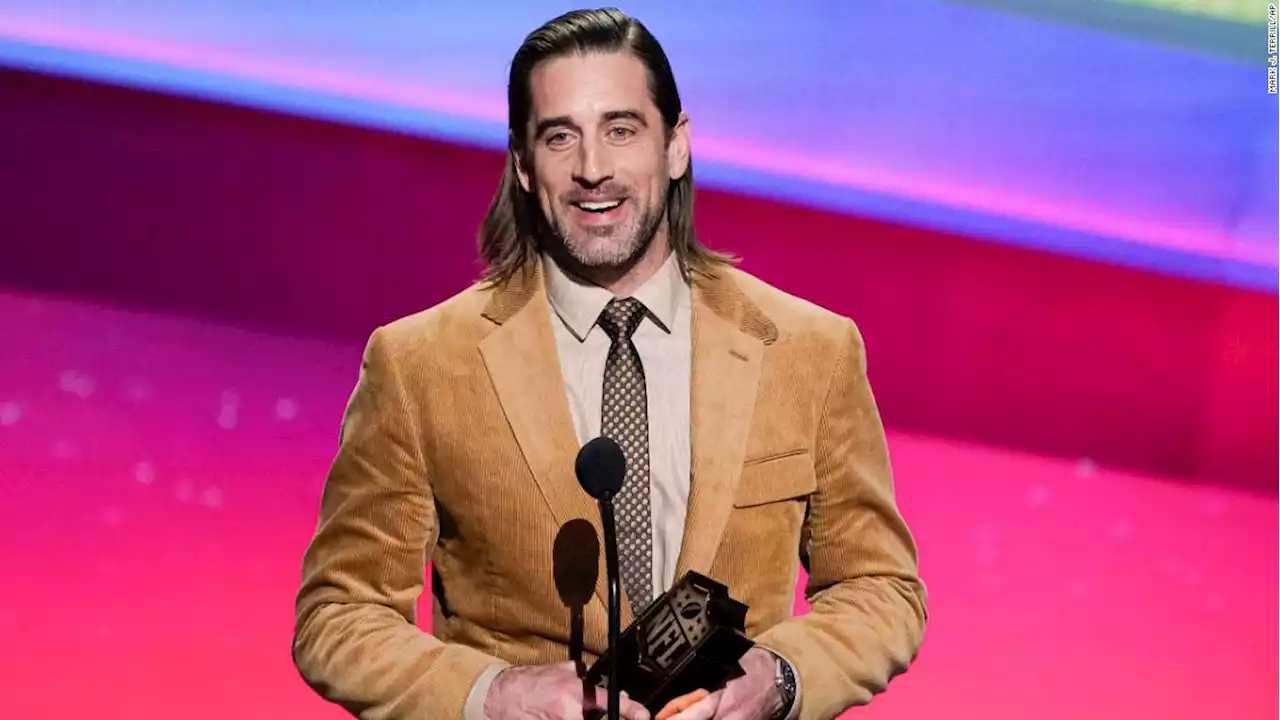 Aaron Rodgers is named NFL's Most Valuable Player for the 2nd year in a row