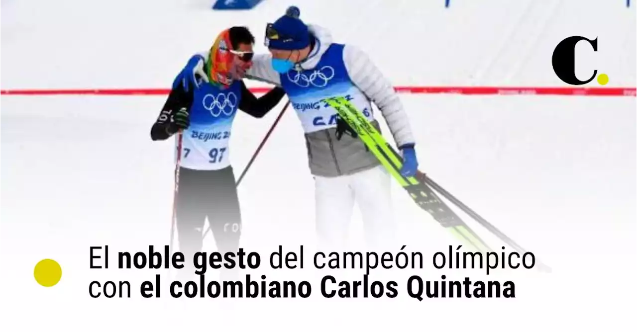 El noble gesto del campeón olímpico con el colombiano Carlos Quintana