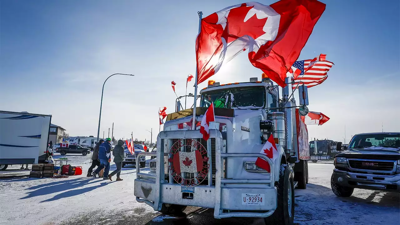 Canadian trucker protest: A day in the life