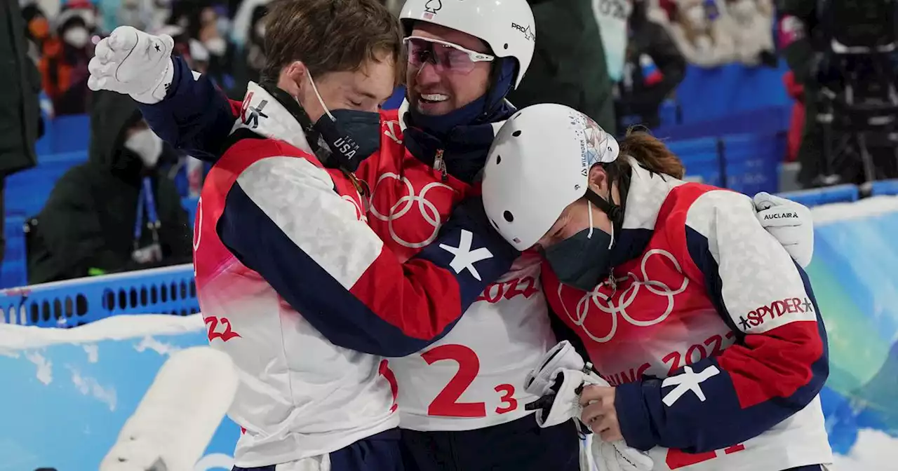 Park City trio beats out China to win mixed aerials Olympic debut