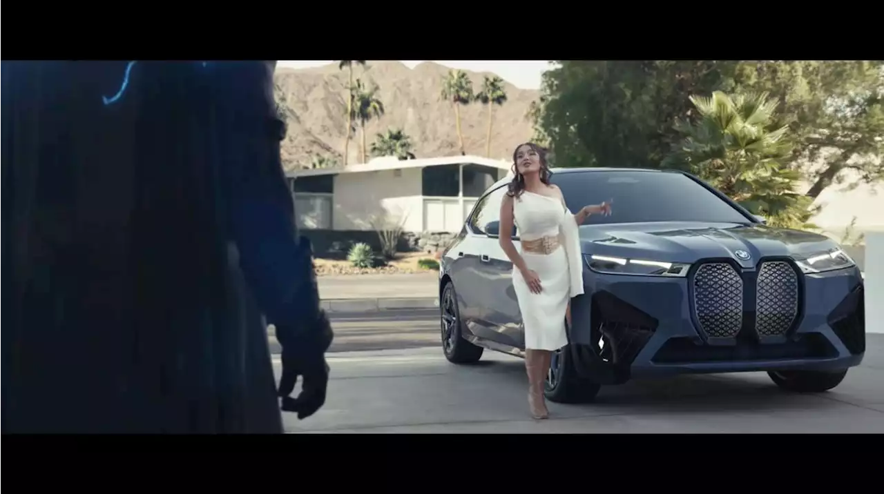 BMW iX M60 Super Bowl ad stars Arnold Schwarzenegger, Salma Hayek as retired Greek gods