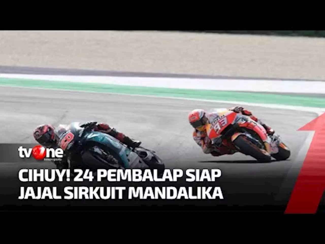 Tes Pramusim MotoGP, 24 Pembalap Menjajal Lintasan Sirkuit Mandalika - tvOne