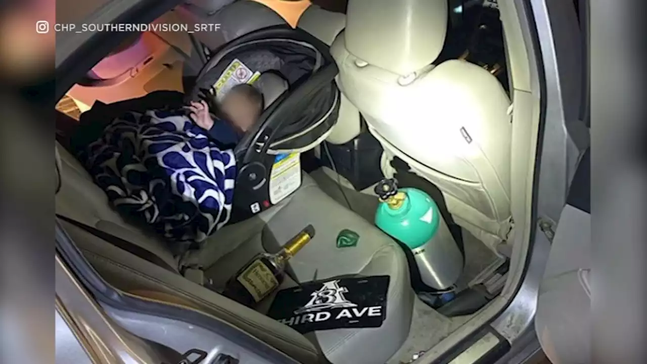 Driver arrested in Compton for allegedly doing 'donut' stunts with infant inside car, CHP says