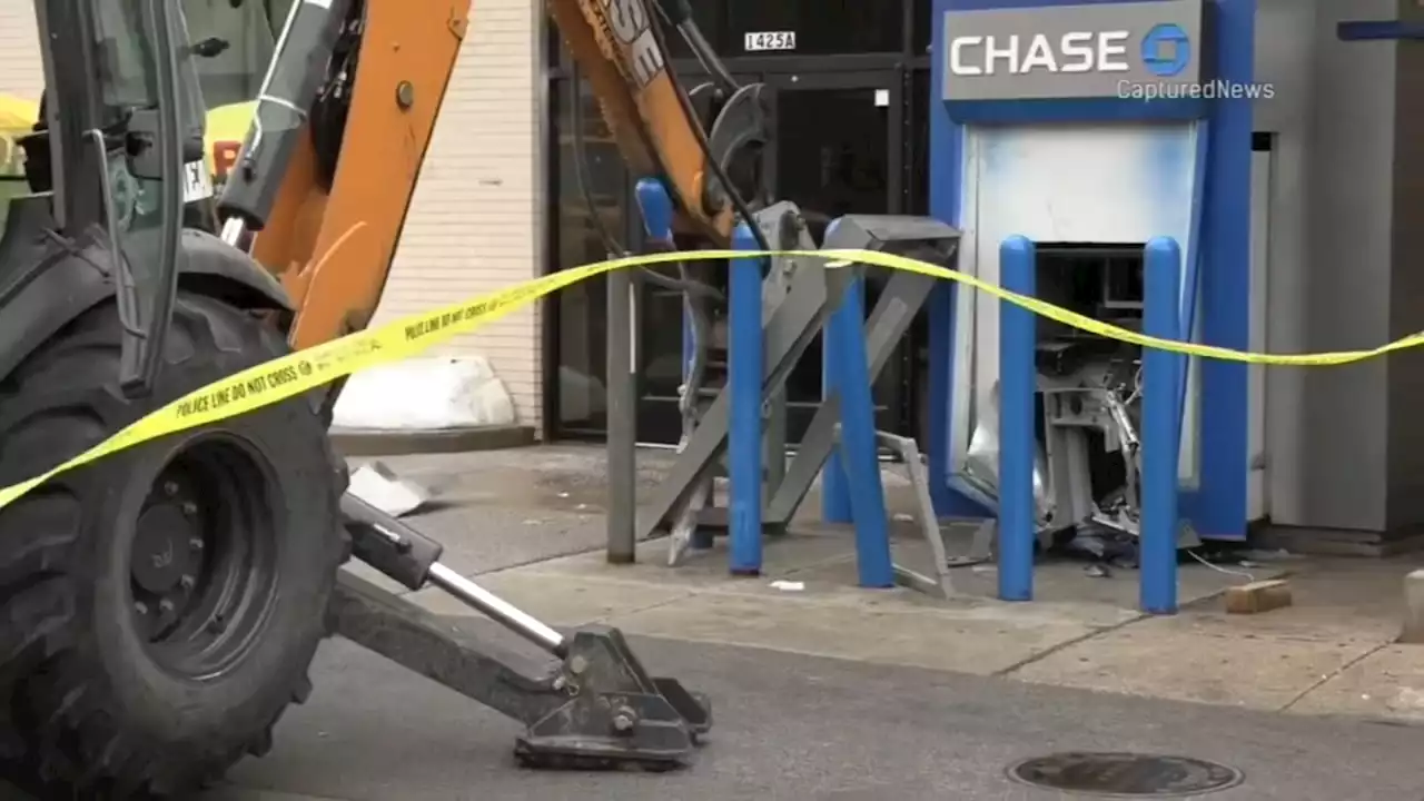 Stolen backhoe, driven from South Side, used to smash open ATM in Rogers Park