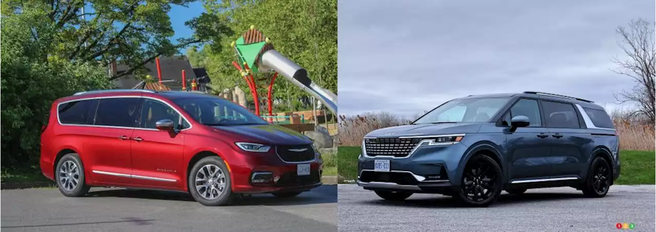 Comparison: Chrysler Pacifica Hybrid vs Kia Carnival | Car Reviews | Auto123