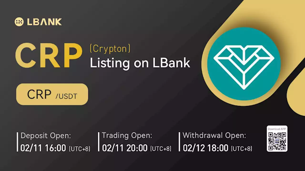 LBank Exchange Lists Crypton (CRP) on February 11, 2022 – Press release Bitcoin News