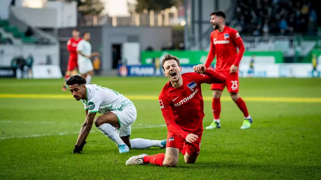 Hertha verliert beim Tabellenletzten Fürth mit 1:2