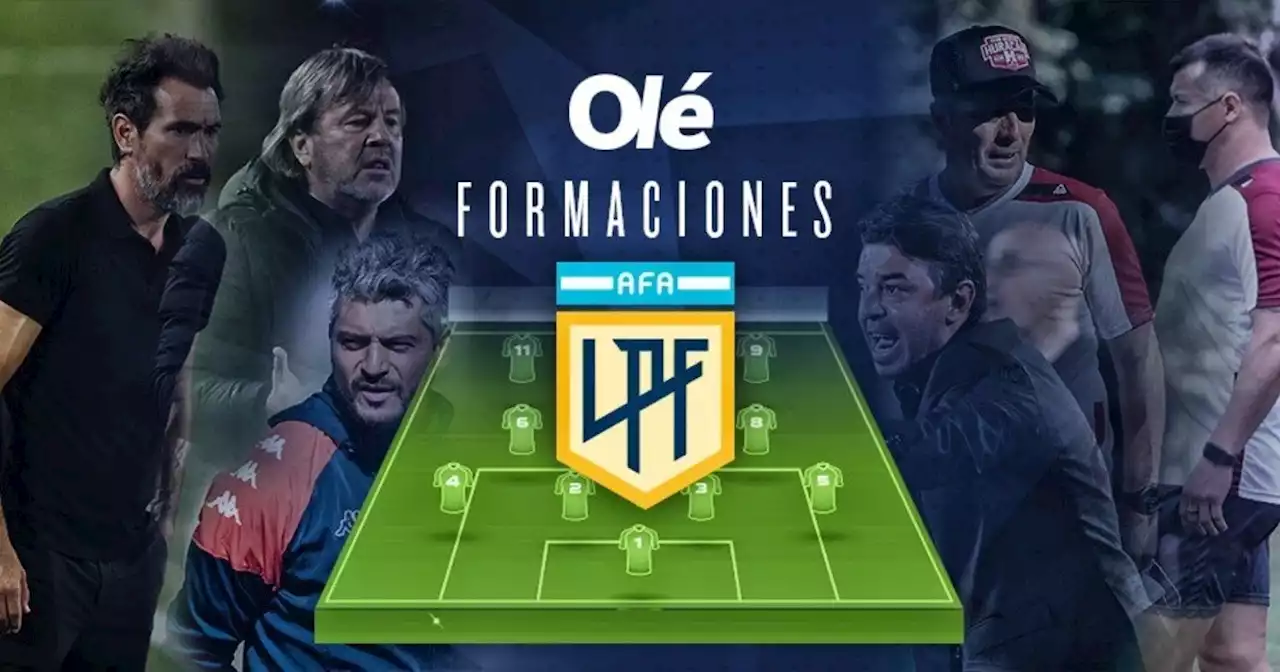 Las formaciones y TV de los partidos del sábado