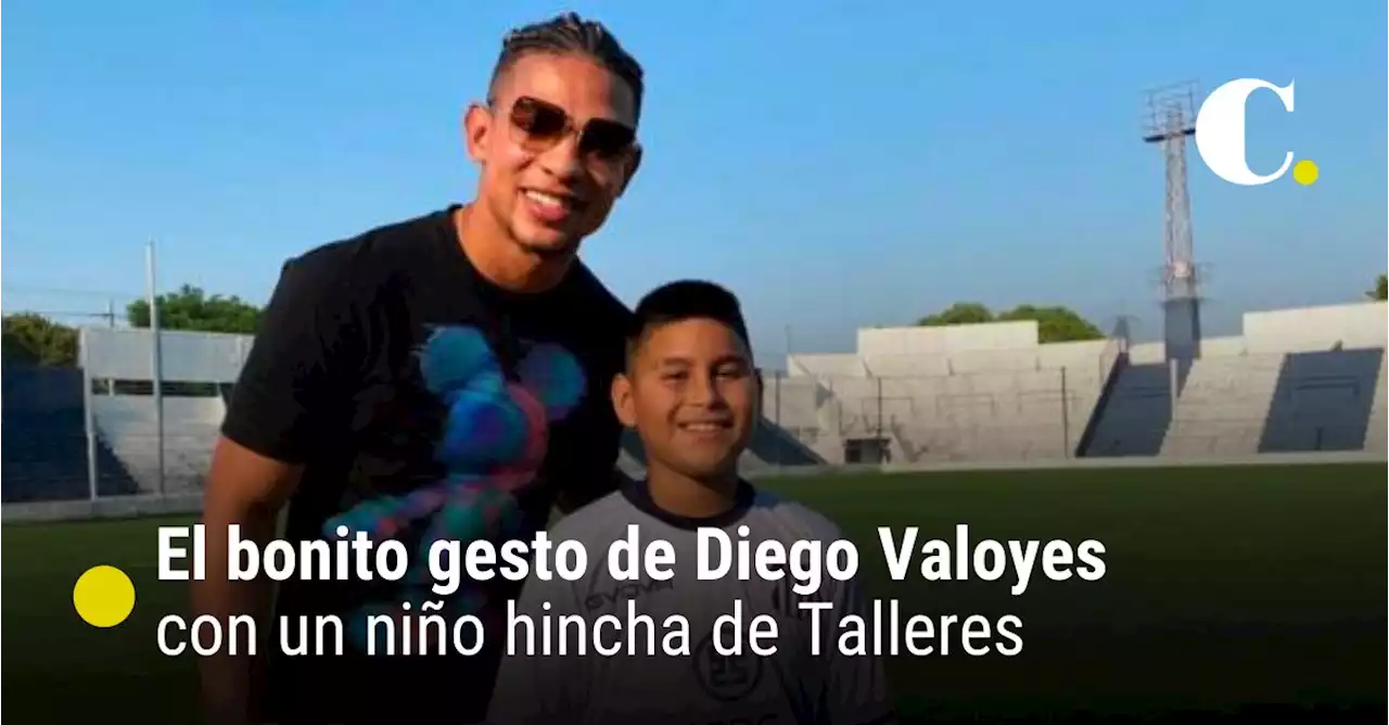 El bonito gesto de Diego Valoyes con un niño hincha de Talleres