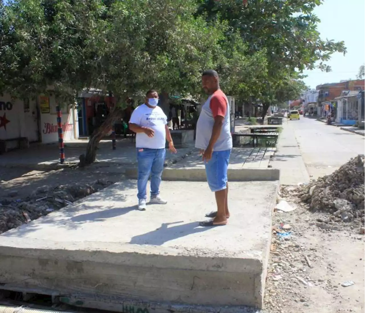 En el barrio El Líbano construyeron un puente con recursos propios