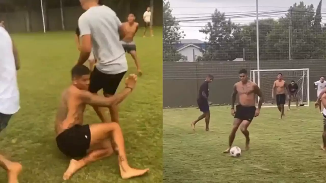 El polémico video de Marcos Rojo jugando un picado con amigos del que hablan los hinchas de Boca