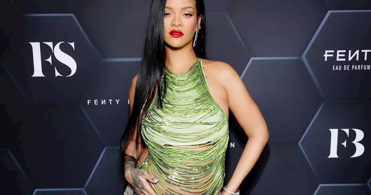 Rihanna's Sparkly Shredded Set Proves She's the Queen of Sexy Maternity Style