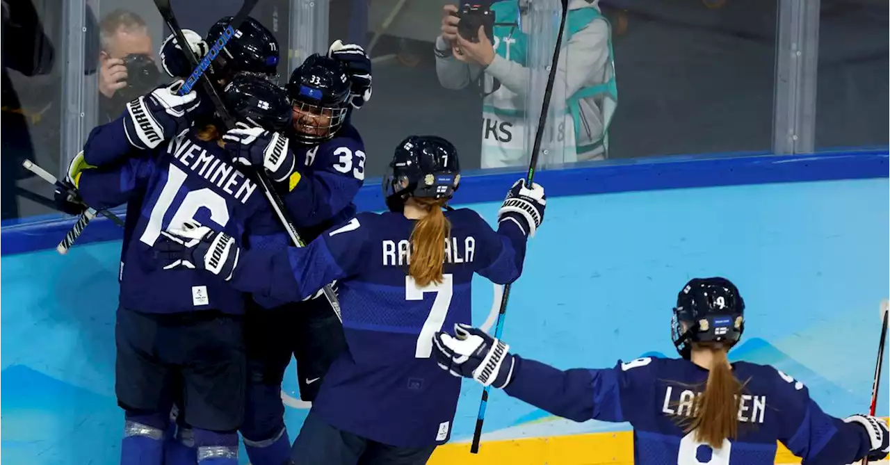 Ice hockey-Finland defeat Japan 7-1, set up semi-final rematch with U.S.