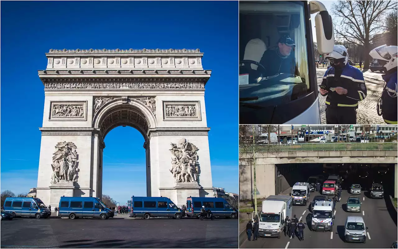 Parigi, centinaia di veicoli per il “Convoglio della libertà”. FOTO