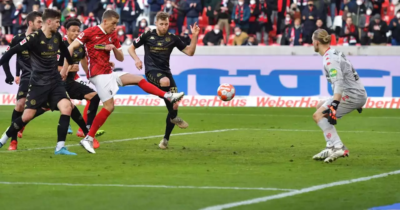 Bundesliga: SC Freiburg - FSV Mainz 05 1:1 - Hack und Petersen treffen