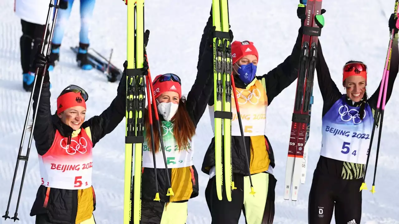 Olympia: Deutsche Langlauf-Staffel holt überraschend Silber