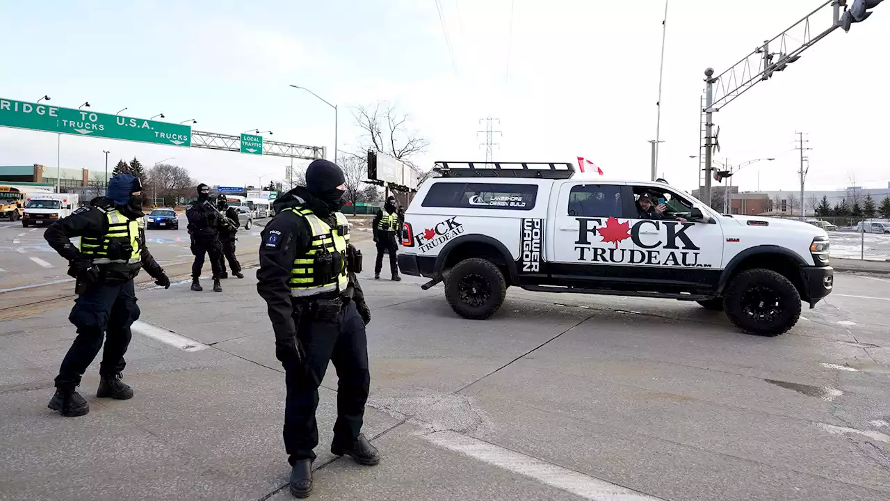 Trucker-Proteste in Kanada: Polizei beginnt mit Auflösung