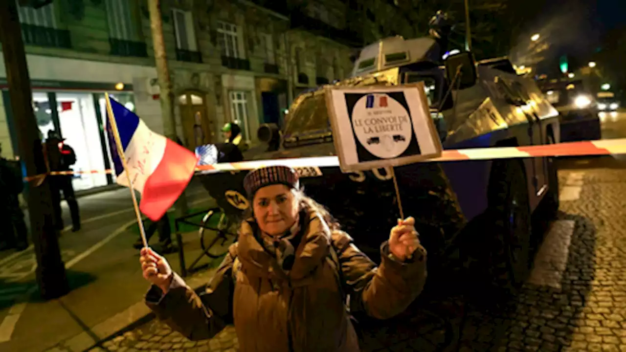 France deploys police as protest convoy approaches Paris, defying ban