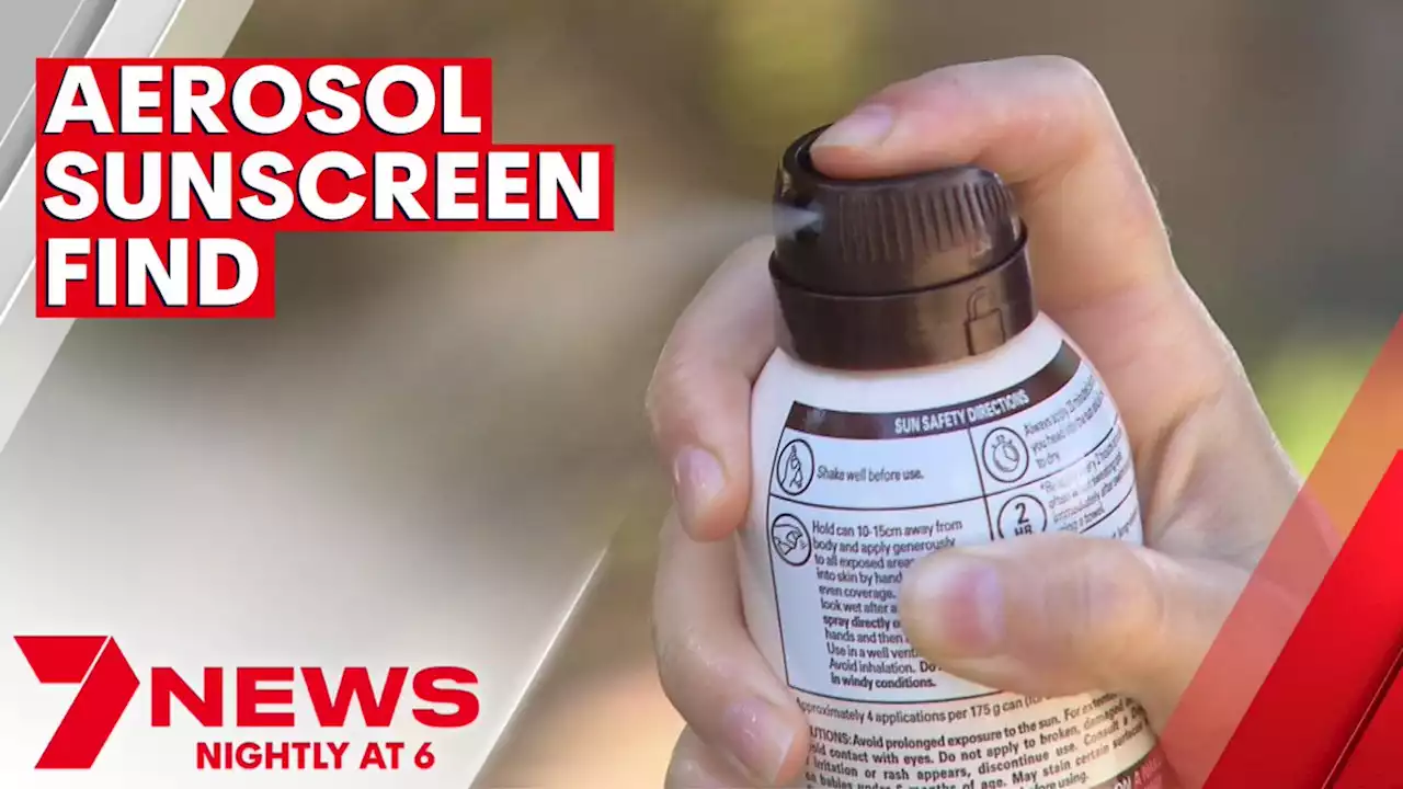 Research finds some aerosol sunscreens may not be providing proper protection | 7NEWS