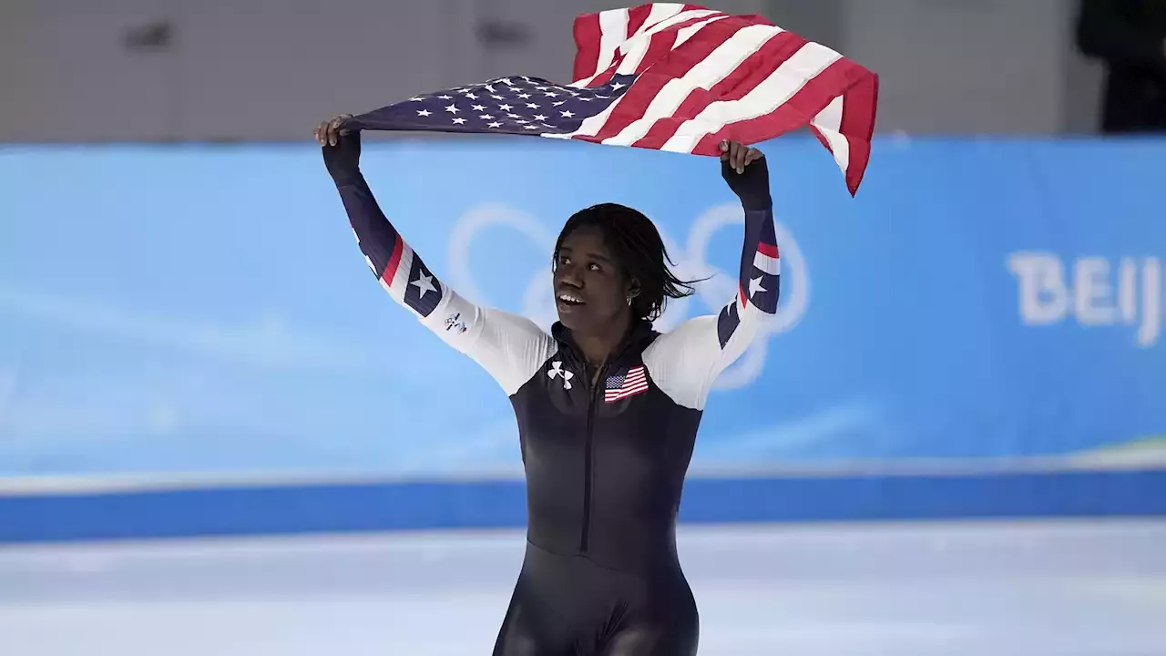 Erin Jackson of US 1st Black woman to win speedskating gold