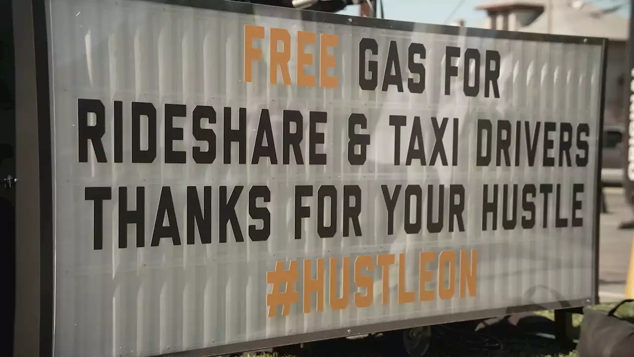 Rideshare drivers surprised with free gas