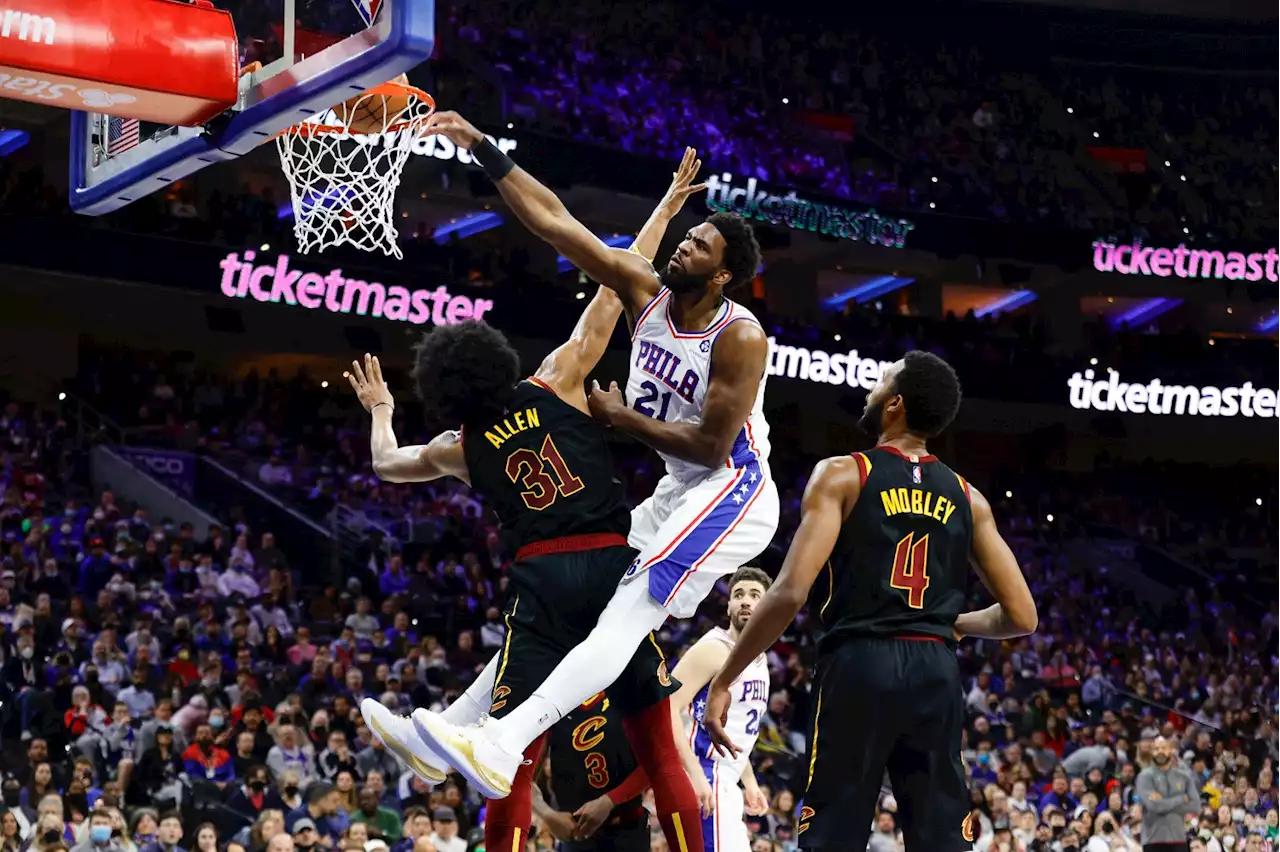 Embiid's Dunk, Triple-Double Highlight 76ers' Win Over Cavs