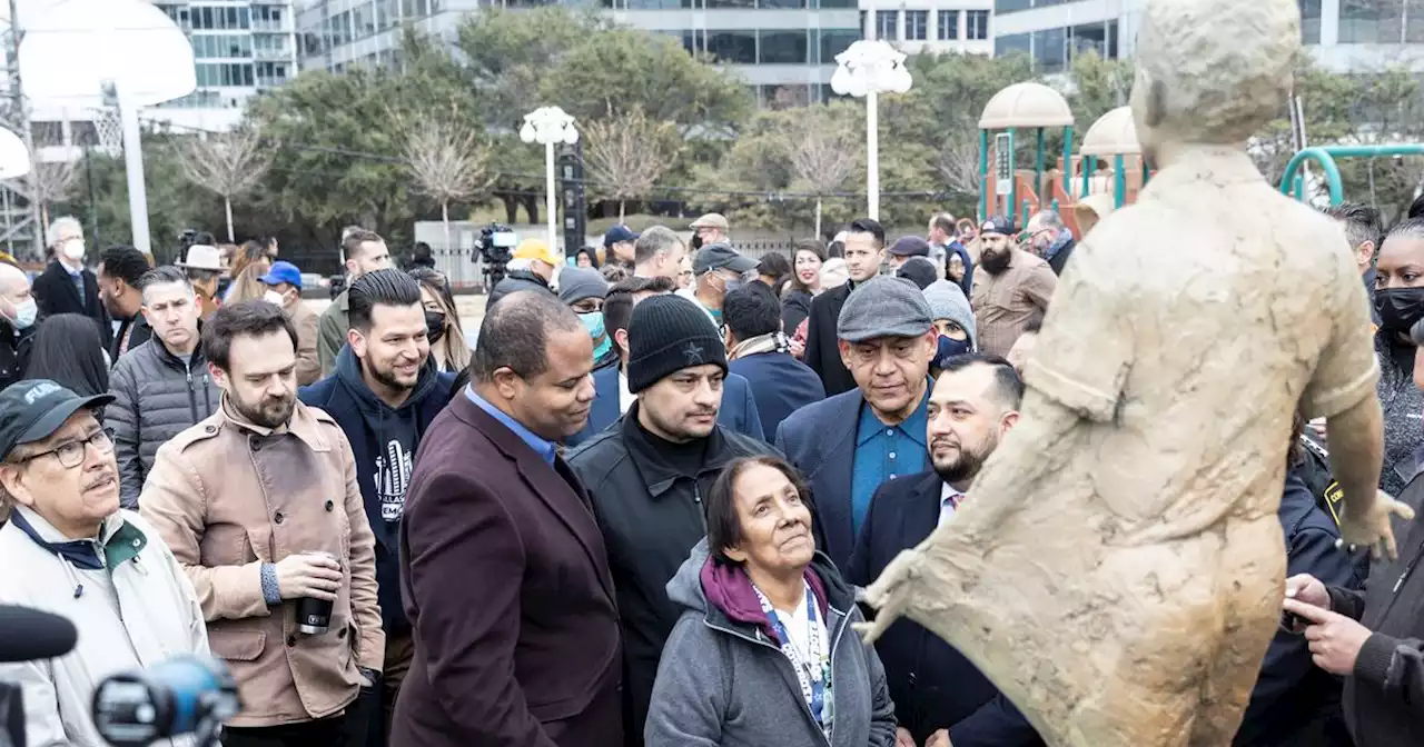 Dallas reckoning: Statue of Santos Rodriguez, a 12-year-old boy slain by a Dallas cop, is dedicated