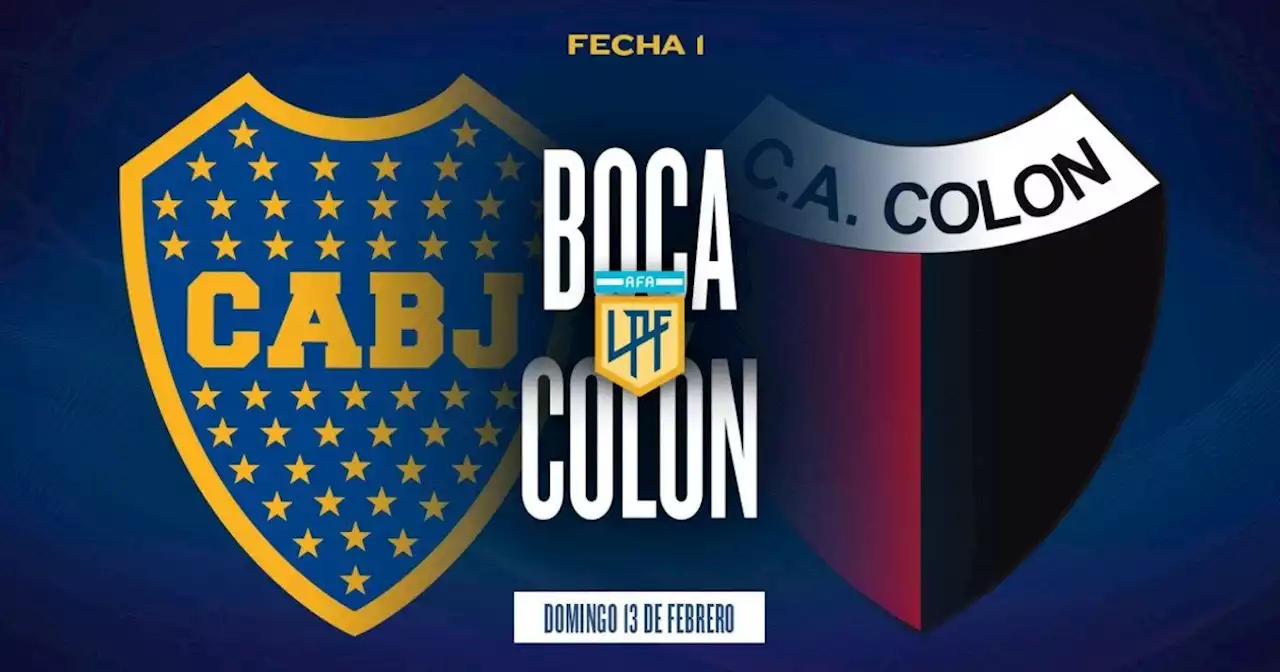 Boca - Colón: hora, probables formaciones y cómo verlo en vivo